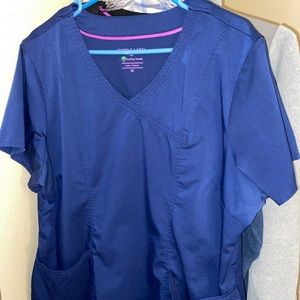 Women purple label scrub top